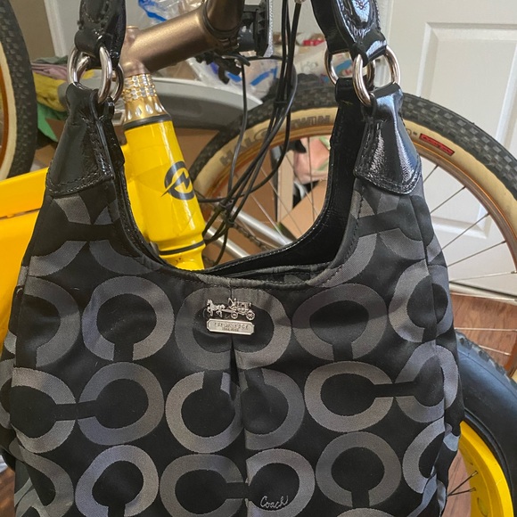 Coach Opt Maggie bag, teal satin inside - Picture 5 of 6